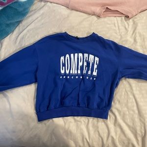 Deep blue sweatshirt